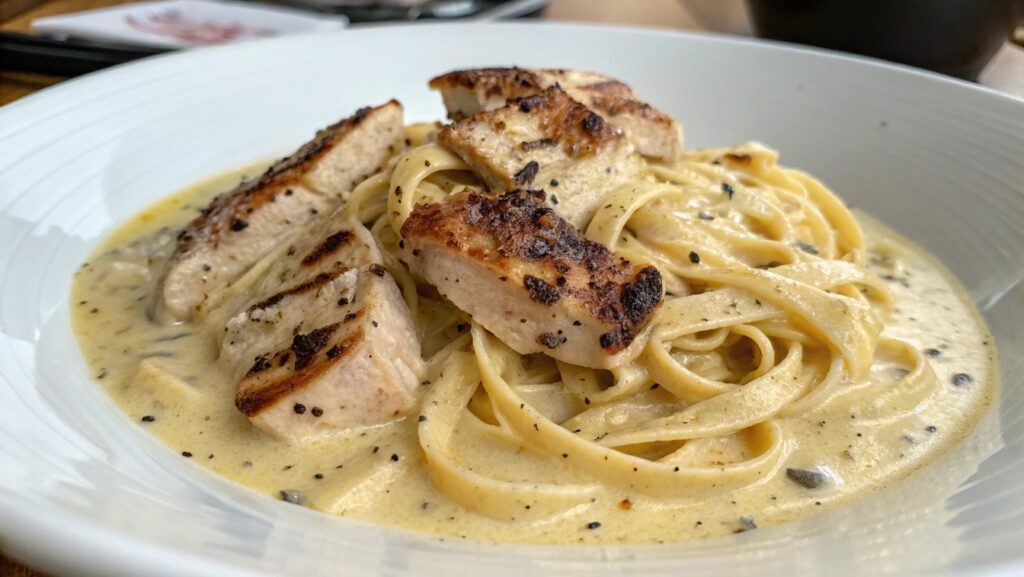 blackened chicken alfredo