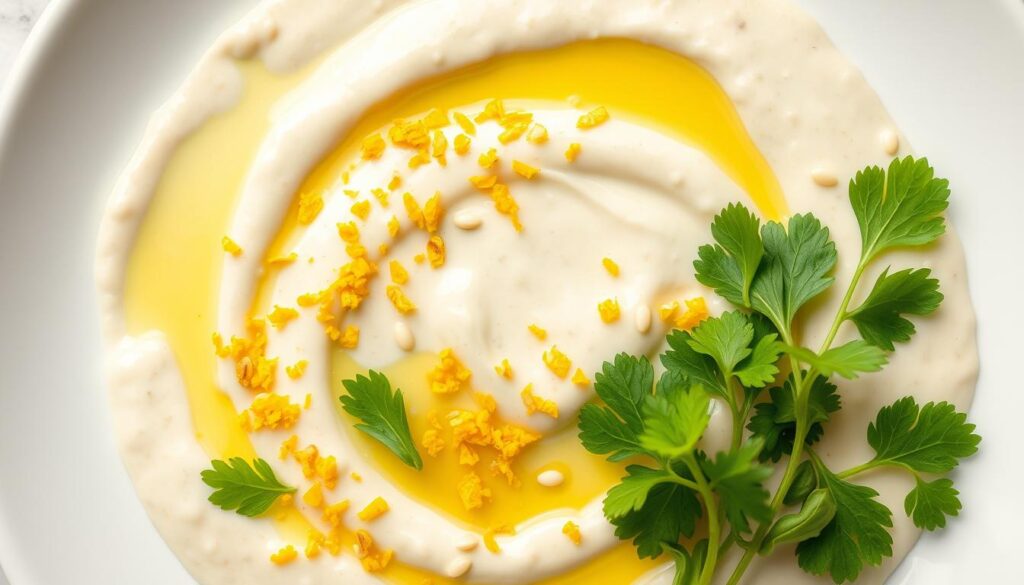 Lemon Herb Tahini Preparation