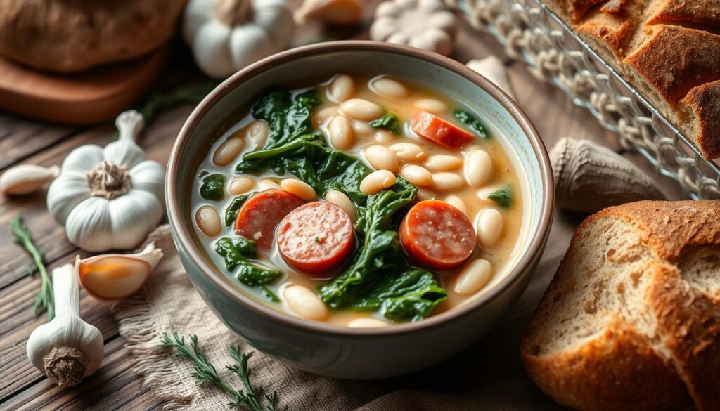 Tuscan White Bean and Kale Soup with Sausage Tuscan White Bean and Kale Soup with Sausage