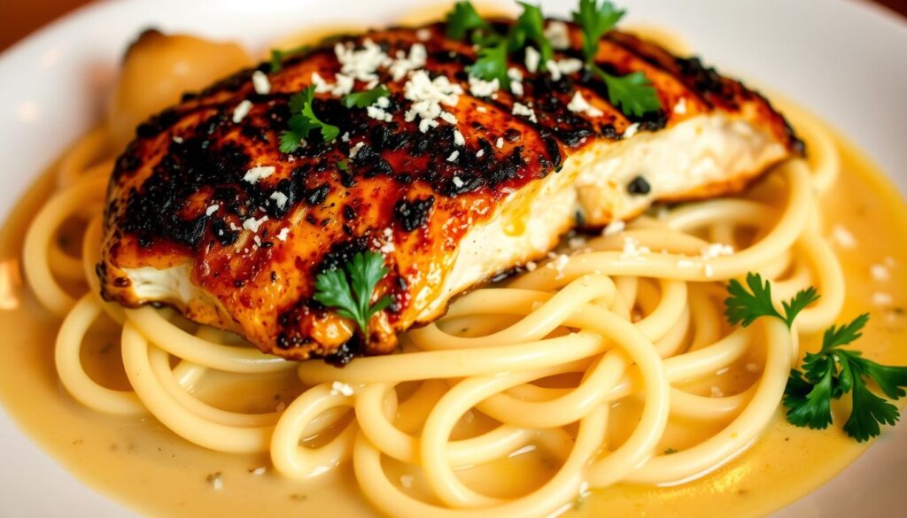 blackened chicken alfredo