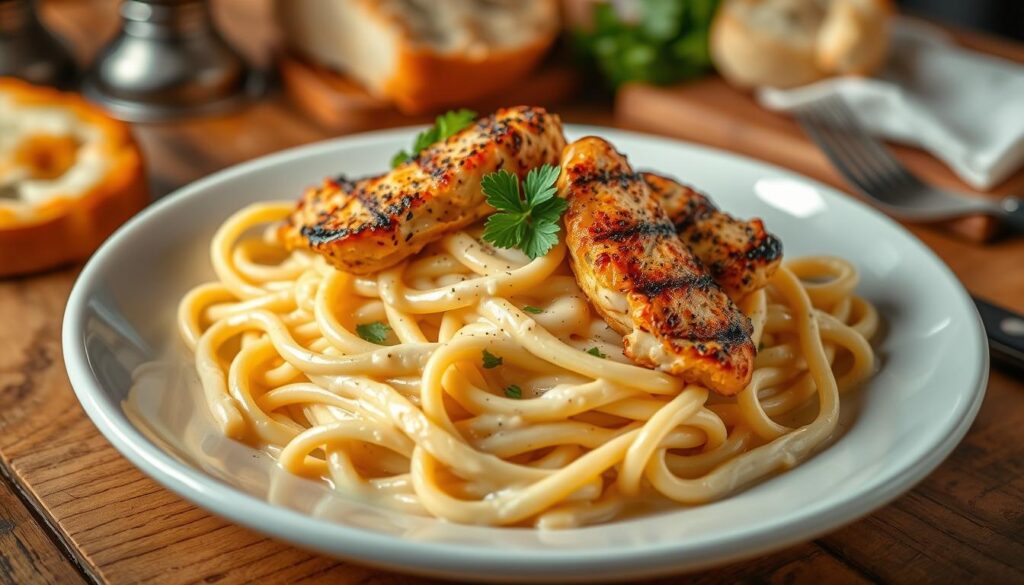 blackened chicken alfredo