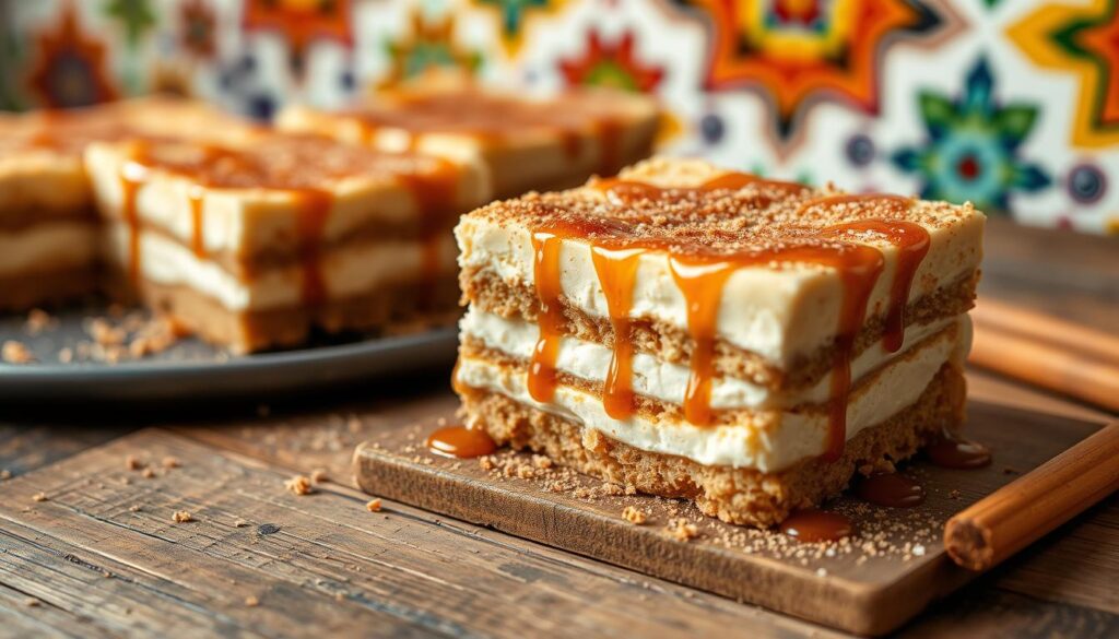 churro cheesecake bars