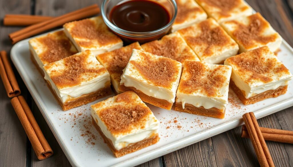 churro cheesecake bars recipe