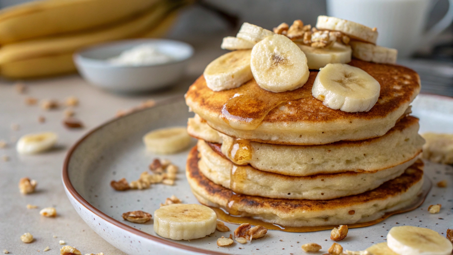 Banana Protein Pancakes