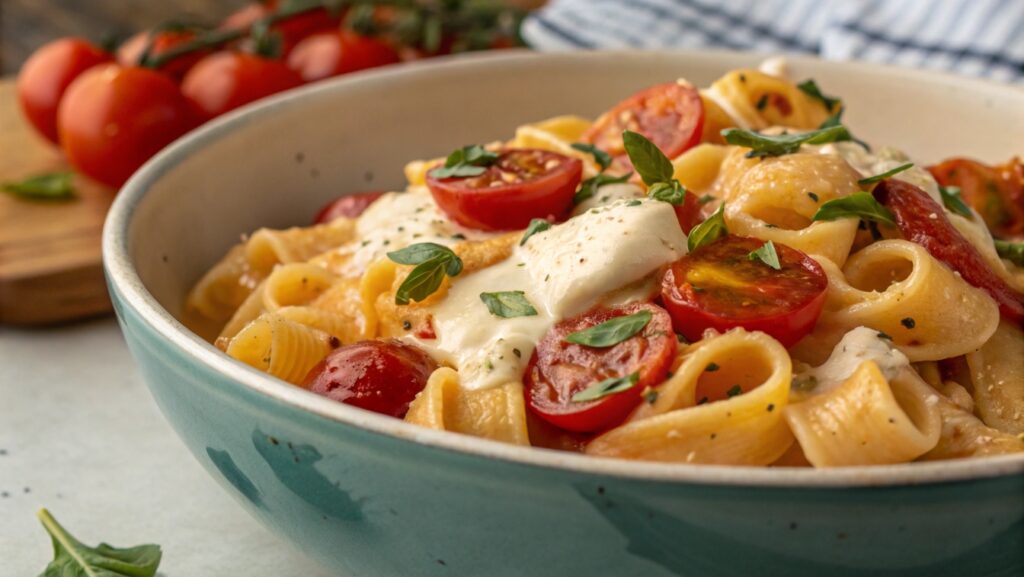 creamy cream cheese tomato pasta