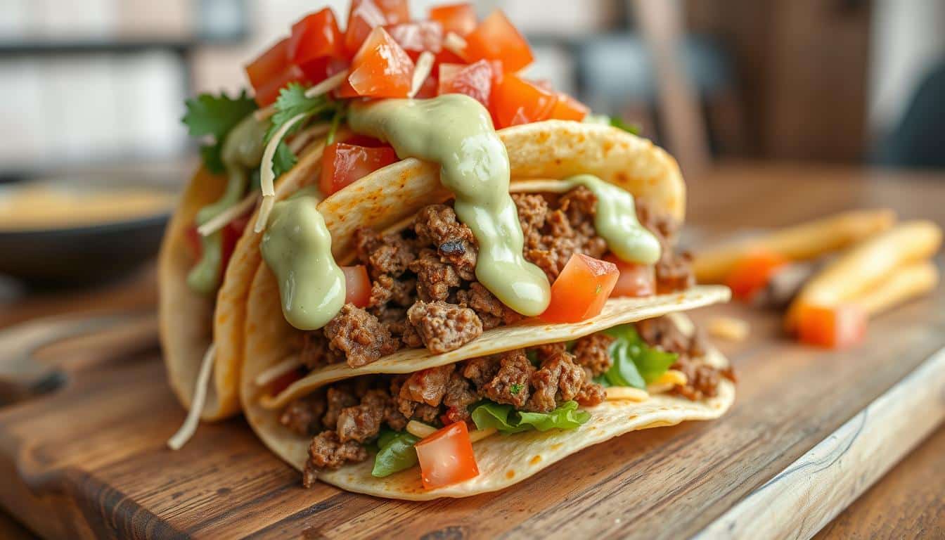 double stacked taco