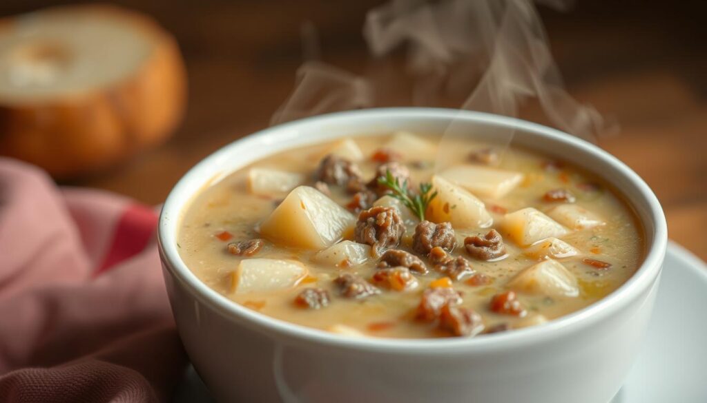 hamburger potato soup