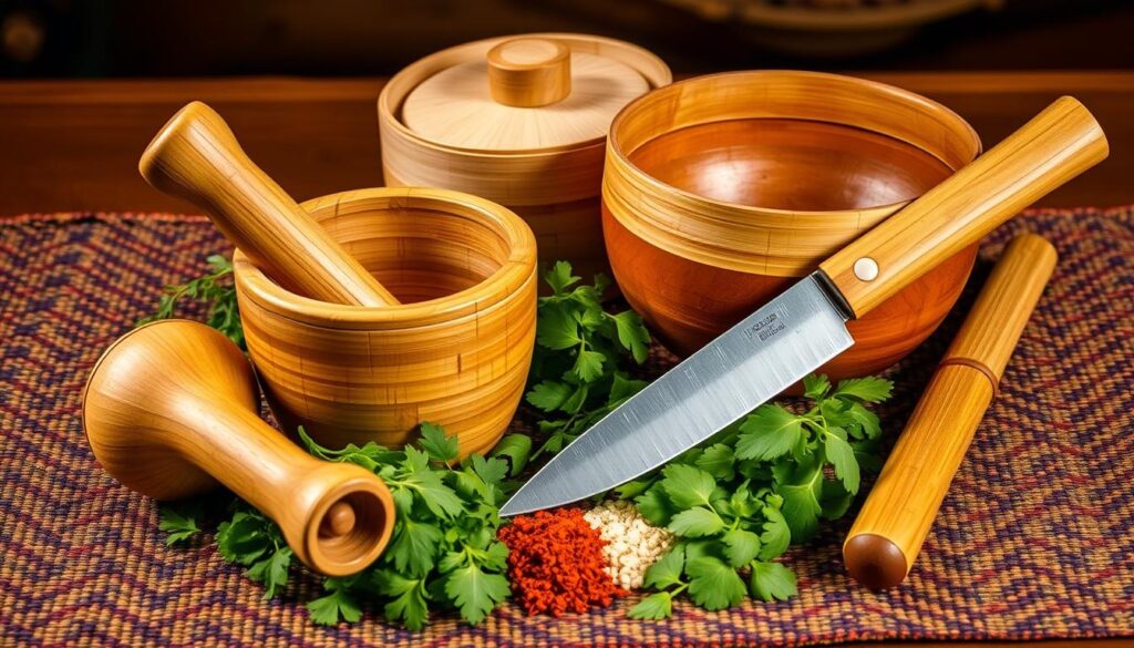 kitchen tools for Hmong recipe