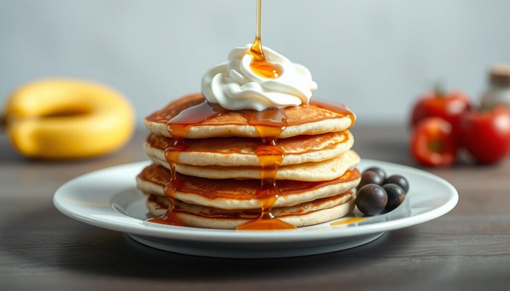 pancakes with heavy whipping cream