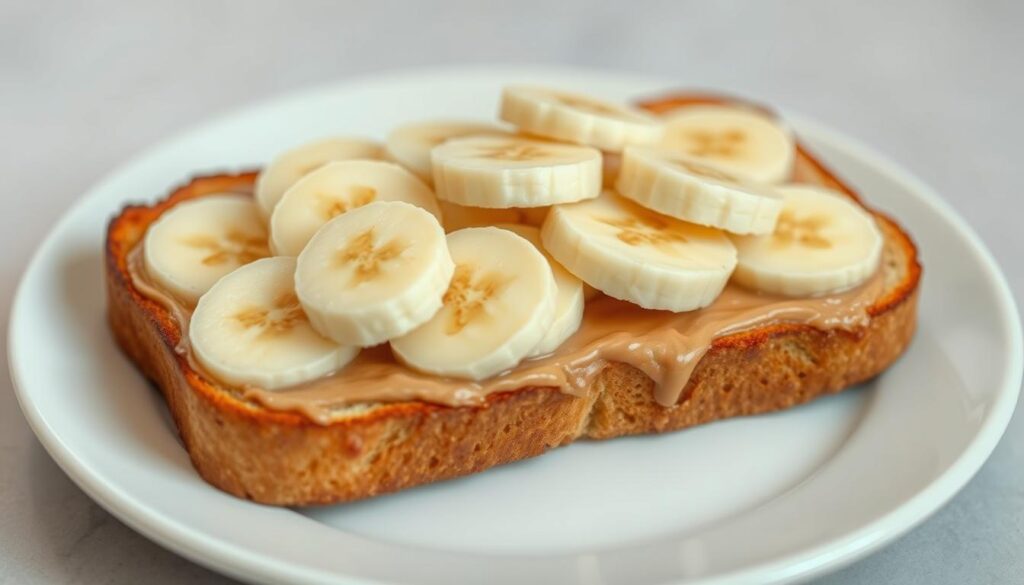 peanut butter banana toast