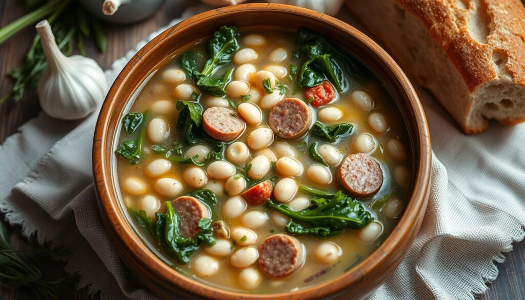 sausage kale white bean soup