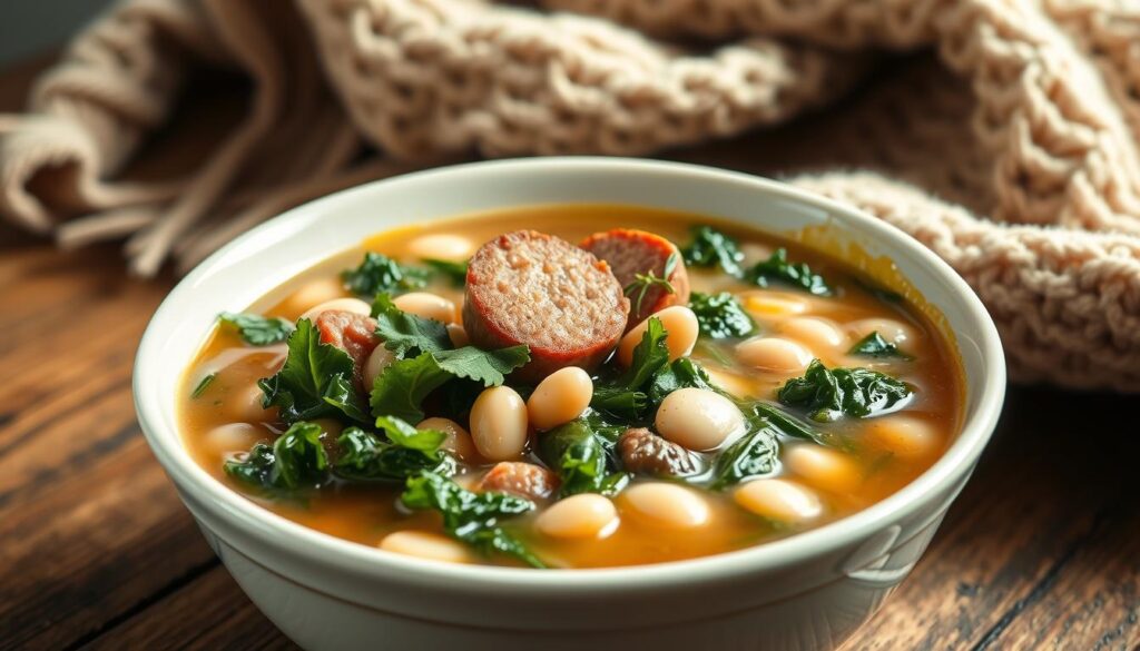 sausage kale white bean soup