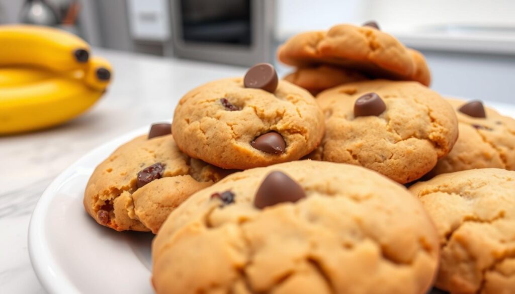 soft banana bread cookies