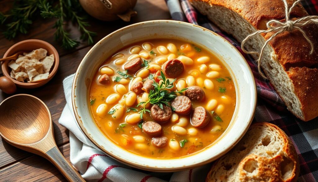 tuscan white bean soup sausage