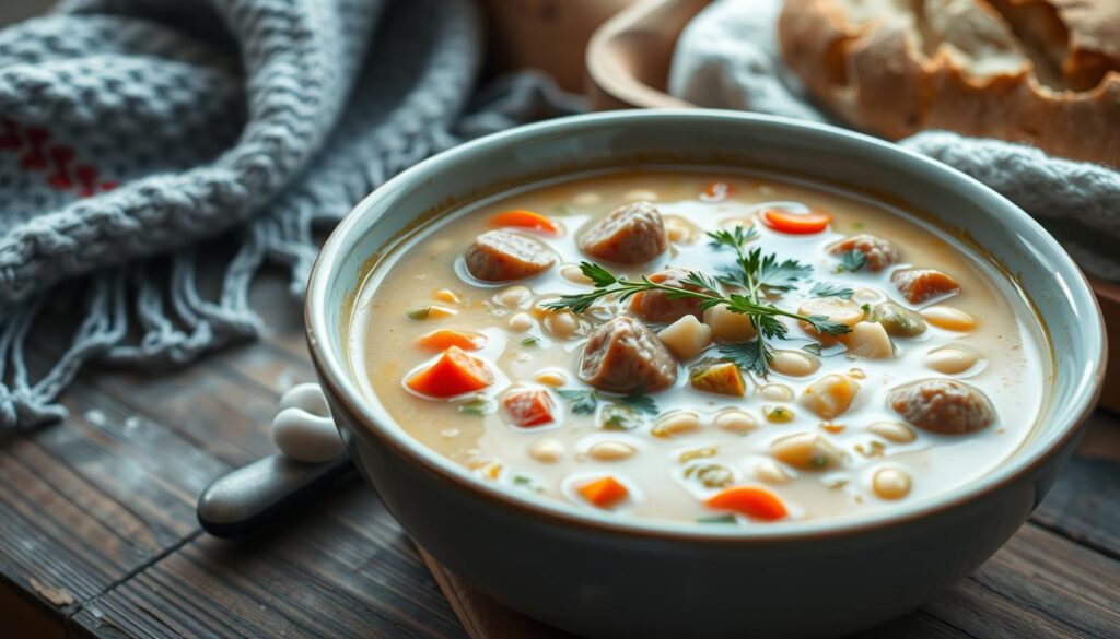 white bean and sausage soup