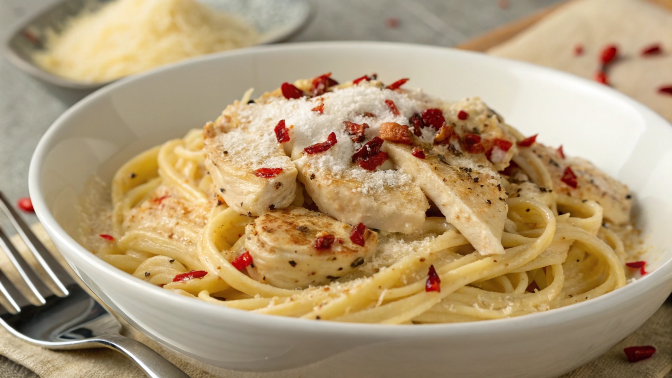 Garlic Parmesan Chicken Pasta