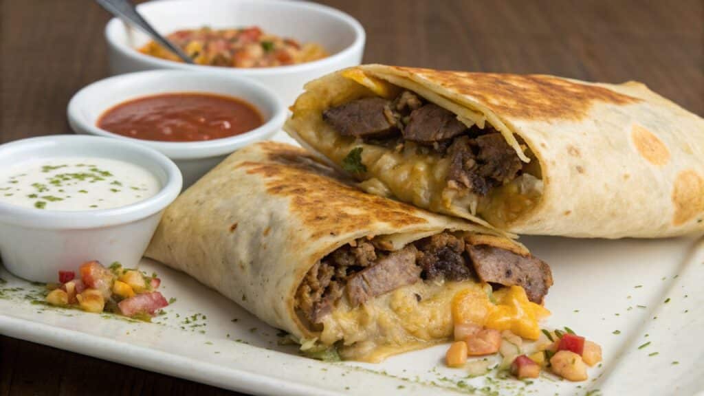 golden crispy burrito