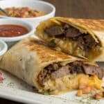 golden crispy burrito