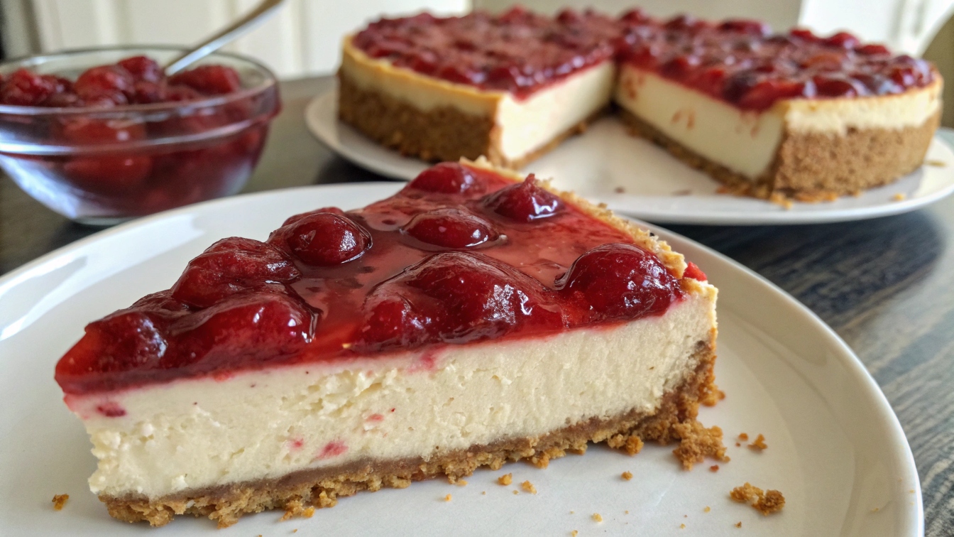 Classic Cherry Cheesecake