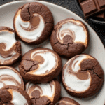 Chocolate Marshmallow Swirl Cookies