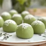 Midjourney generated image for Easy Delicious Matcha Mochi Bites: 5 Simple Steps to Indulge_1