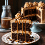Delicious Gooey Coffee Caramel Cake