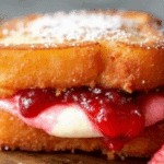 Fried Strawberry Cheesecake Sandwiches