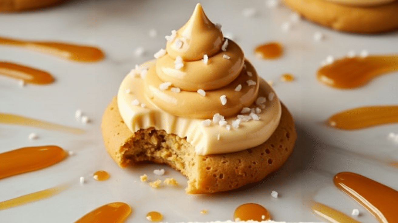 Salted Caramel Cheesecake Cookies