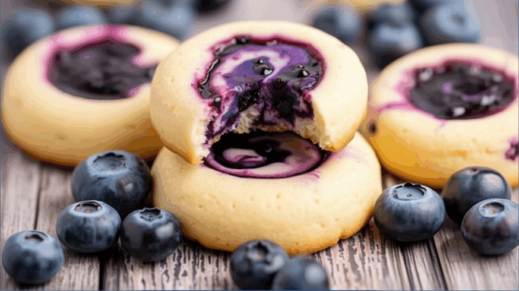 Blueberry Cheesecake Swirl Cookies