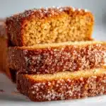 apple cider doughnut loaf cake - featured image