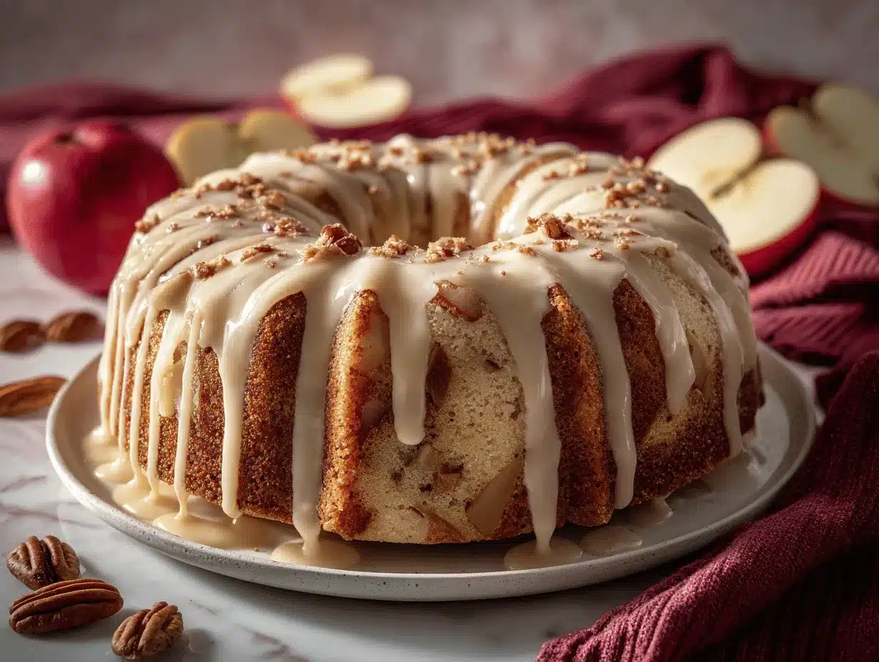 Apple Cream Cheese Bundt Cake preparation steps