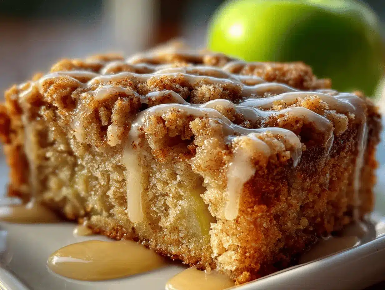 apple crumb cake preparation steps