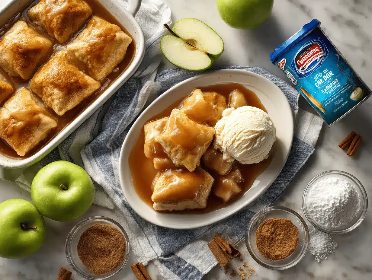 apple dumplings with crescent rolls preparation steps