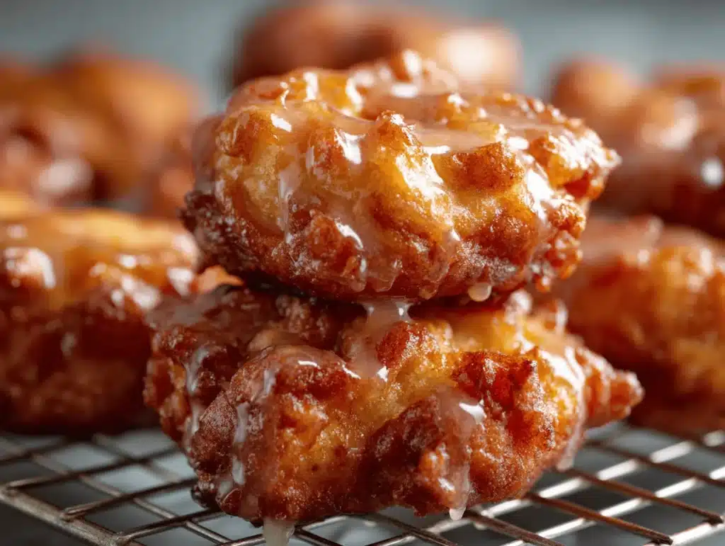 baked apple fritters - featured image