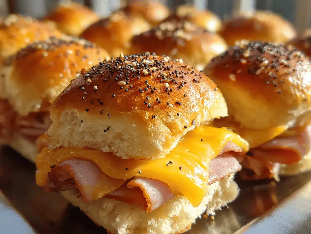 baked ham and cheese sliders preparation steps
