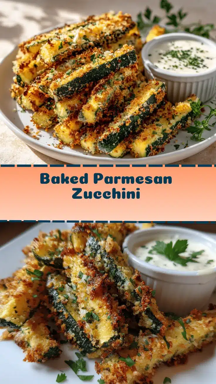 baked parmesan zucchini fries recipe
