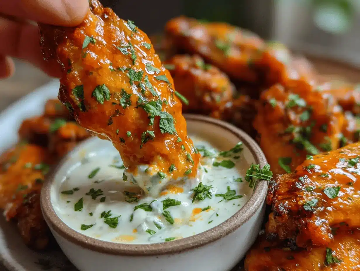 buffalo chicken wings recipe preparation steps