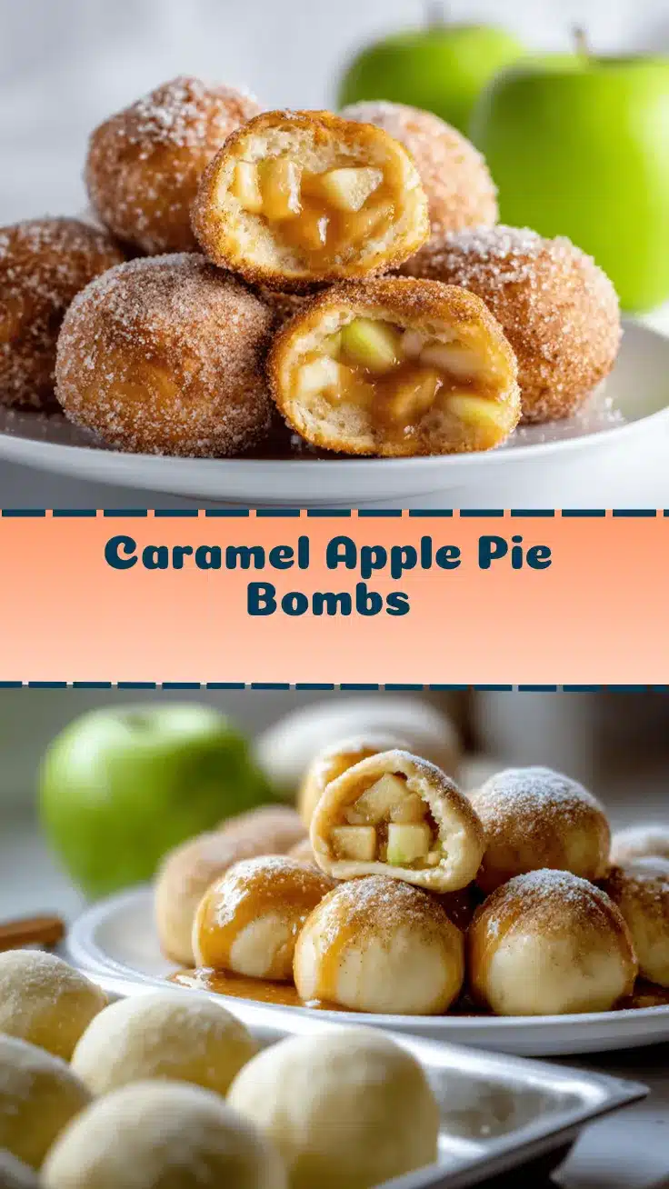 Caramel Apple Pie Bombs recipe