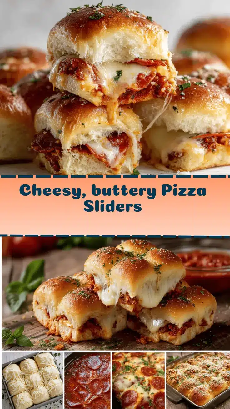 cheesy pepperoni pizza sliders recipe