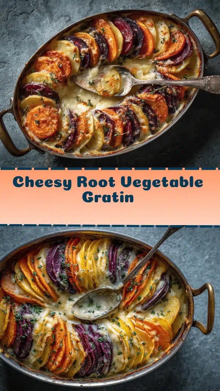 Cheesy Root Vegetable Gratin recipe