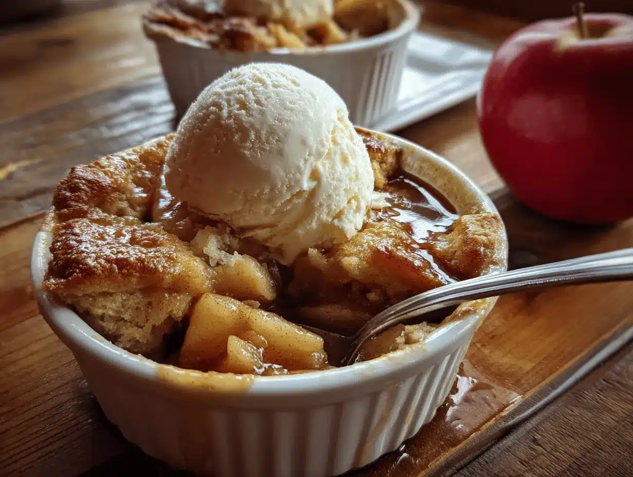 cinnamon apple cobbler preparation steps