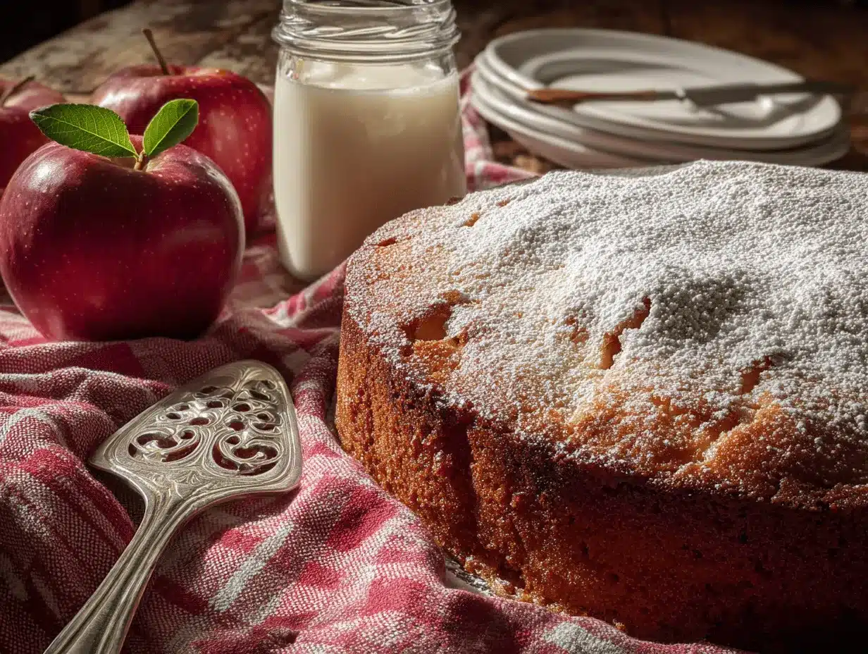classic French apple cake preparation steps