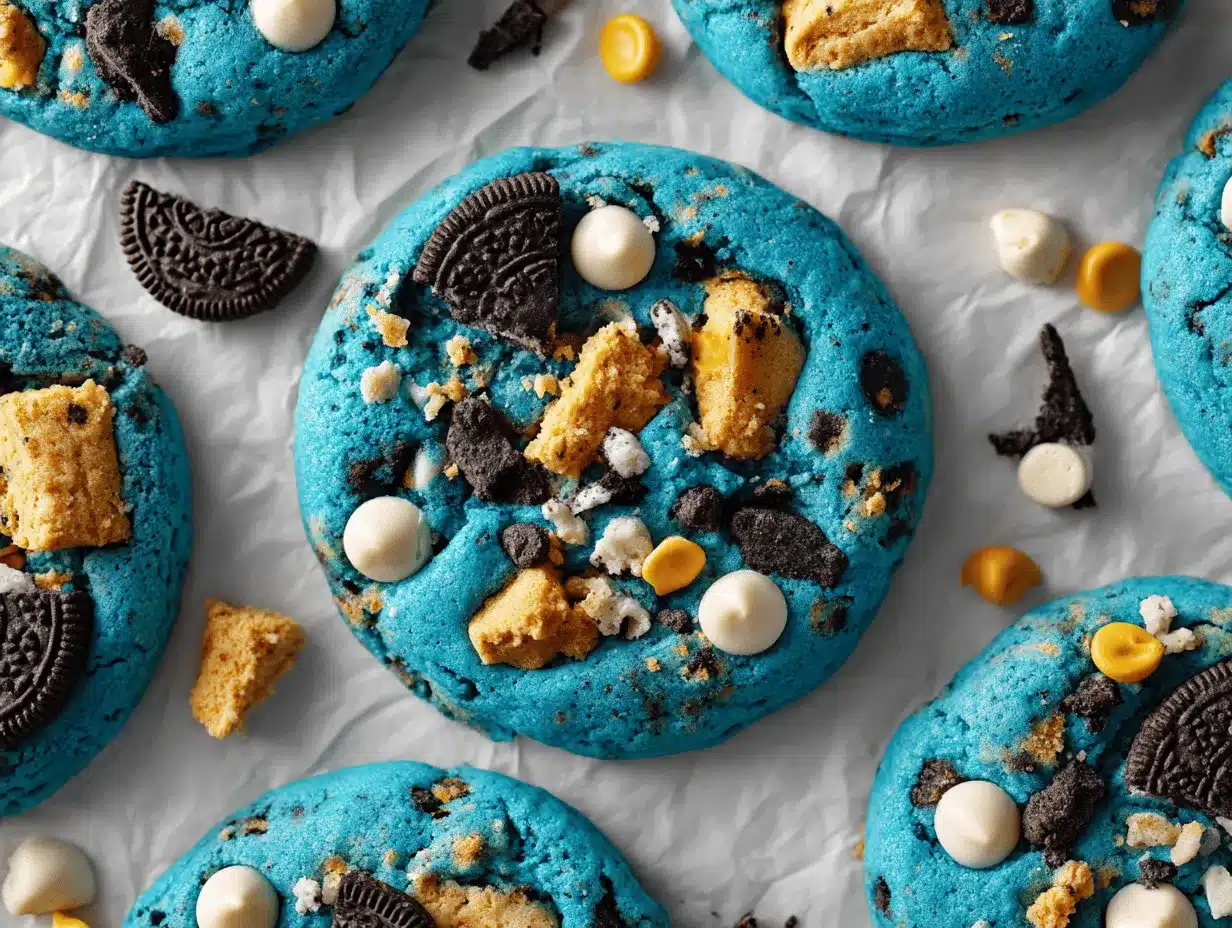 Cookie Monster Cookies preparation steps