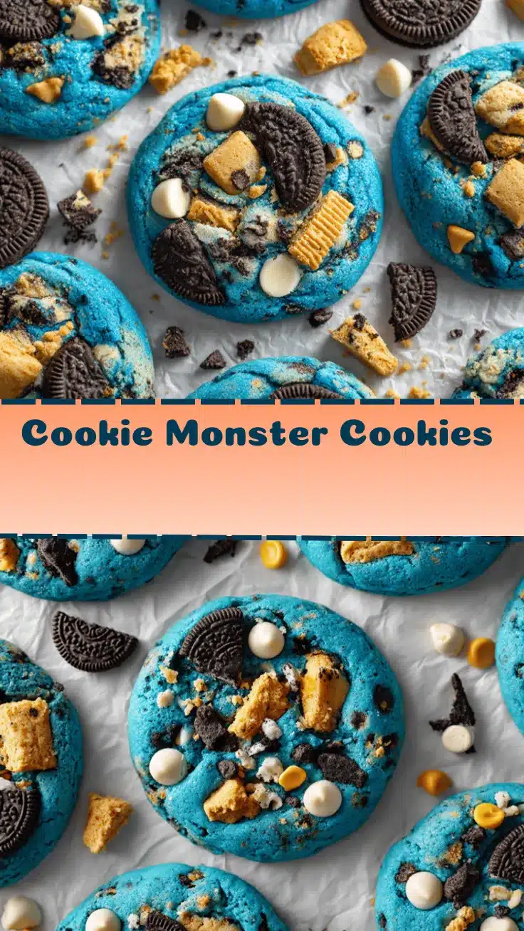 Cookie Monster Cookies recipe