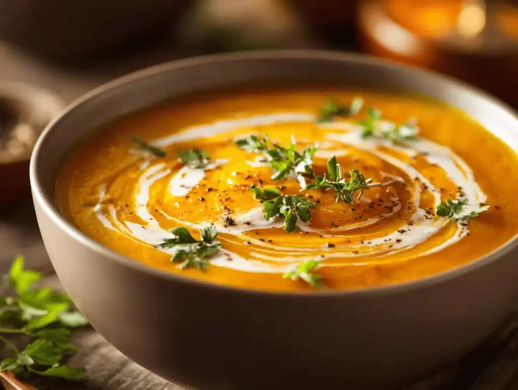 creamy butternut squash soup - featured image