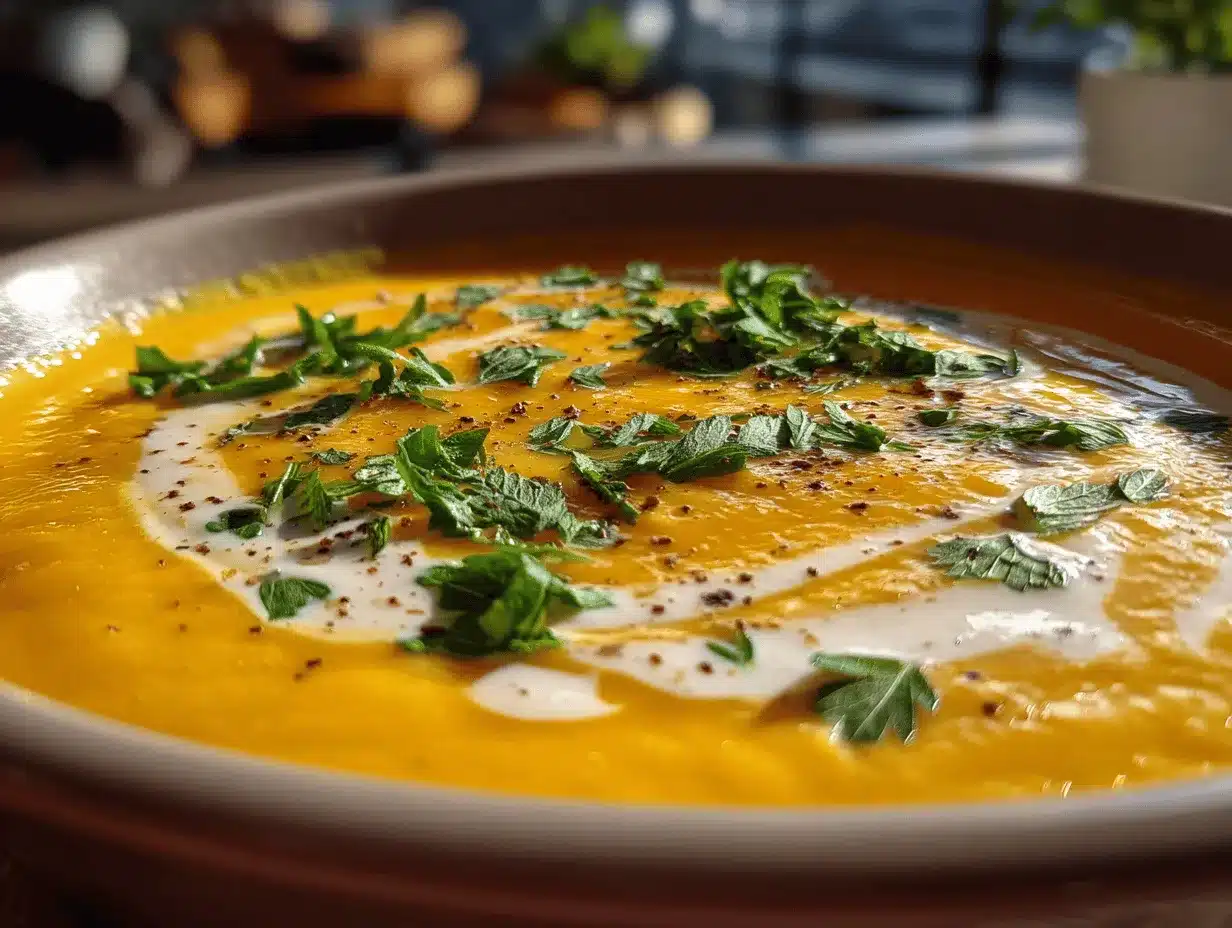 creamy butternut squash soup preparation steps