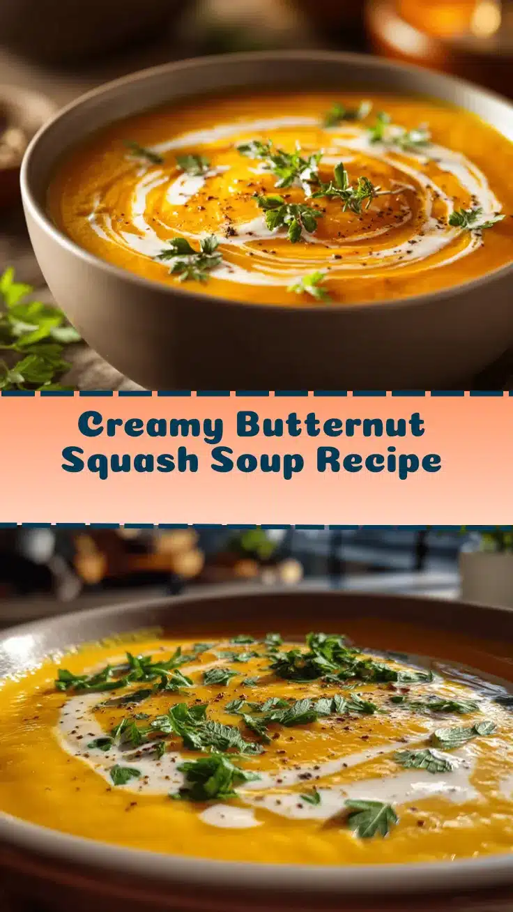 creamy butternut squash soup recipe