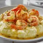 creamy garlic shrimp - featured image