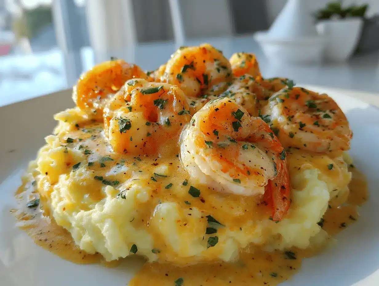 creamy garlic shrimp preparation steps