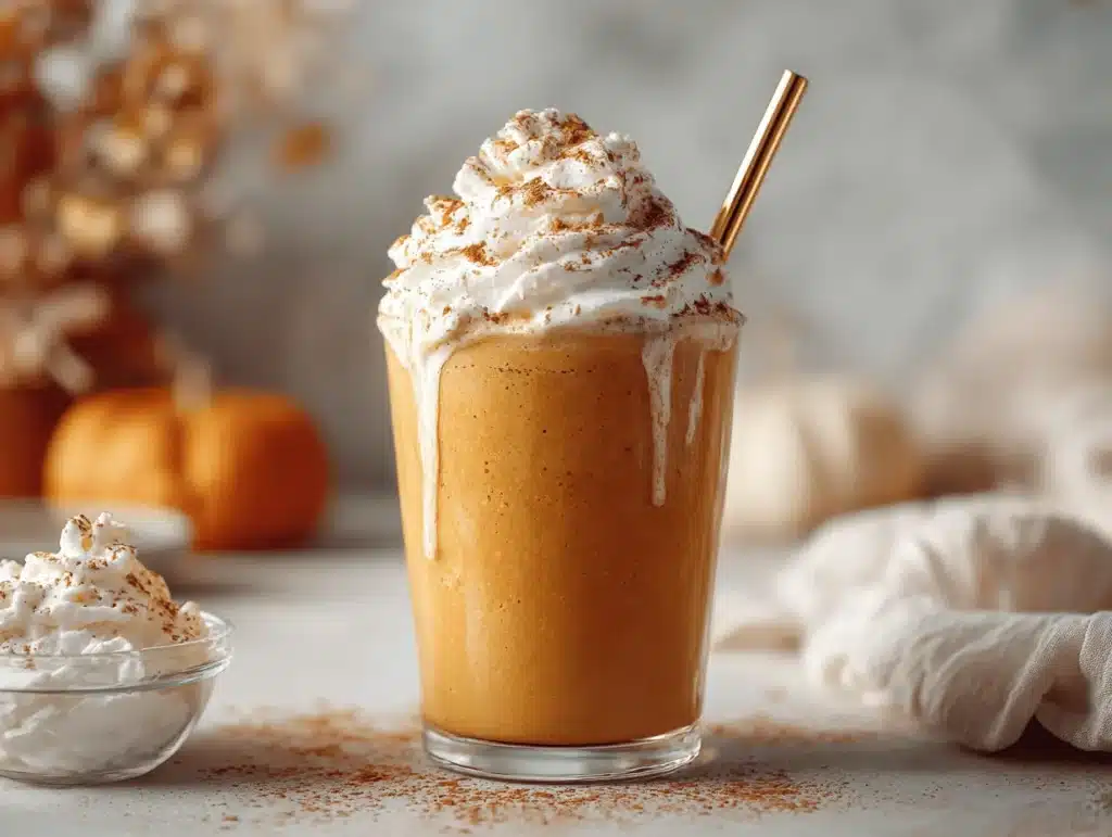creamy pumpkin smoothie - featured image